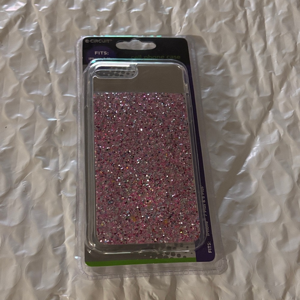 Glitter Pink Protective Phone Case - Brand Unspecified